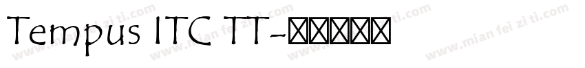 Tempus ITC TT字体转换